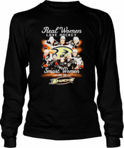 Real Women love Hockey smart Women love the Anaheim Ducks signatures shirt 3
