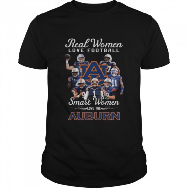 Real Women love football smart Women love the Auburn Tigers signatures shirt