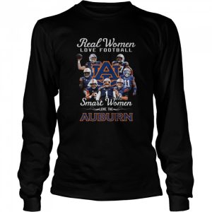 Real Women love football smart Women love the Auburn Tigers signatures shirt 3