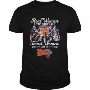 Real Women love football smart Women love the Chicago Bears team signatures shirt