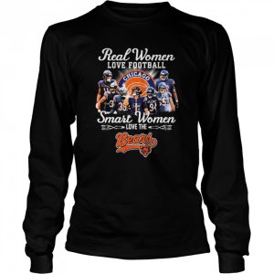 Real Women love football smart Women love the Chicago Bears team signatures shirt 3