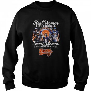 Real Women love football smart Women love the Chicago Bears team signatures shirt 4