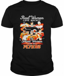 Real women love hockey smart women love the Philadelphia Flyers signatures shirt 1