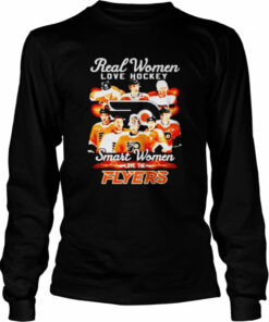 Real women love hockey smart women love the Philadelphia Flyers signatures shirt 3