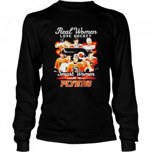 Real women love hockey smart women love the Philadelphia Flyers signatures shirt 3