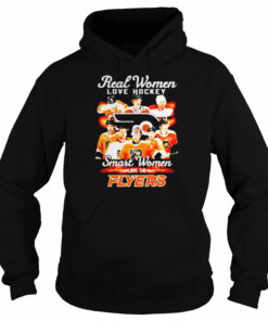 Real women love hockey smart women love the Philadelphia Flyers signatures shirt 5