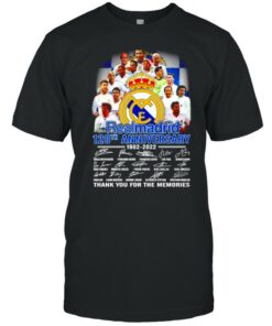 Realmadrid 120th anniversary 1902 2022 signatures shirt 1