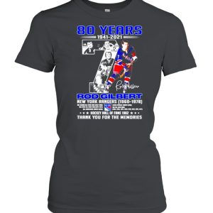 Rhod Gilbert New York Rangers signature shirt