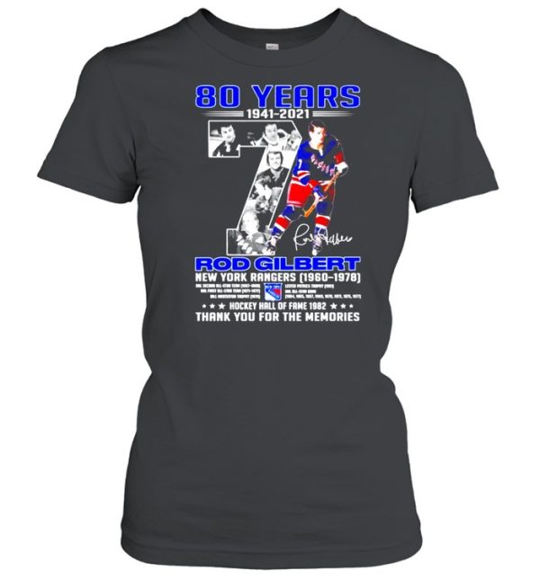 Rhod Gilbert New York Rangers signature shirt