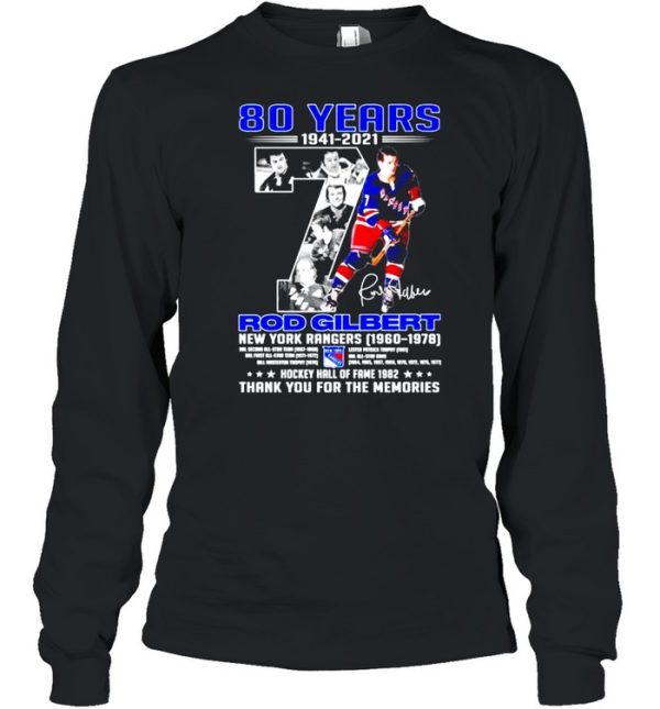 Rhod Gilbert New York Rangers signature shirt