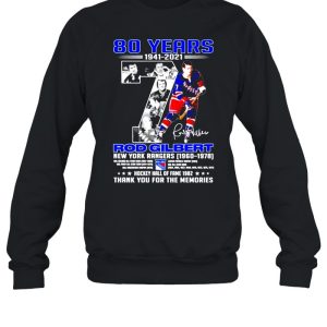 Rhod Gilbert New York Rangers signature shirt 4