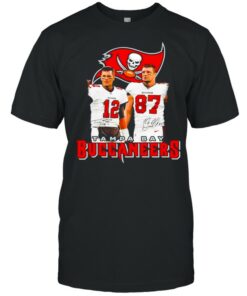 Rob Gronkowski And Tom Brady Tampa Bay Buccaneers Signatures shirt 1