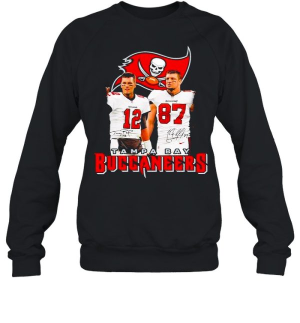 Rob Gronkowski And Tom Brady Tampa Bay Buccaneers Signatures shirt