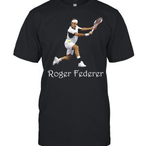 Roger Federer With Tennis Of The Worlds shirt