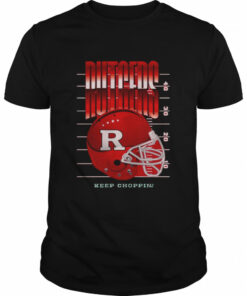 Rutgers Scarlet Knights Keep Choppin Helmet Shirt 1