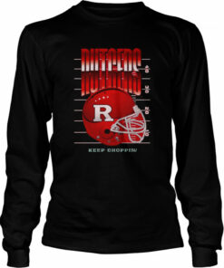 Rutgers Scarlet Knights Keep Choppin Helmet Shirt 3