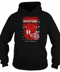 Rutgers Scarlet Knights Keep Choppin Helmet Shirt 5