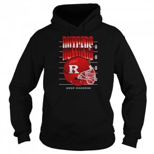 Rutgers Scarlet Knights Keep Choppin Helmet Shirt 5