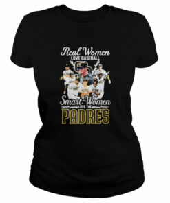 San Diego Padres team Real Women love baseball smart Women love the Padres signatures shirt 1 San Diego Padres team Real Women love baseball smart Women love the Padres signatures shirt 2