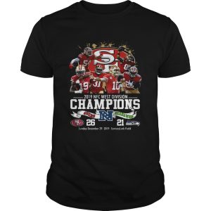 San Francisco 49ers 2019 NFc West Division Champions 49ers vs Seahawks shirt