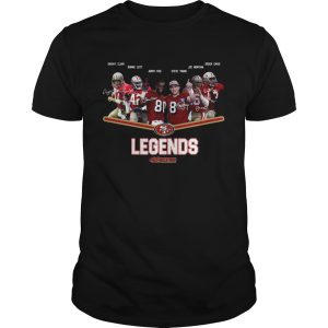 San Francisco 49ers Legends Dwight Clark Ronnie LOtt Jerry Rice shirt