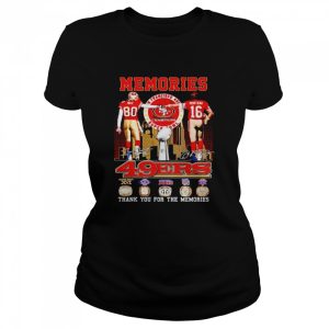 San Francisco 49ers memories Rice and Montana signatures shirt