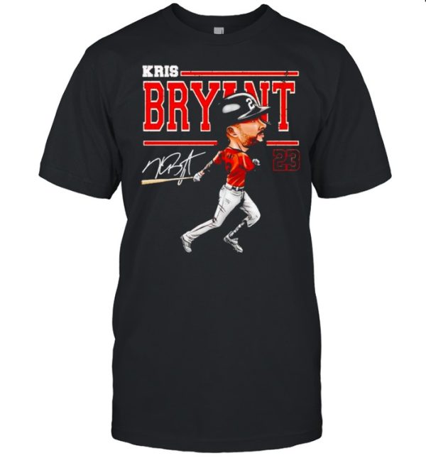 San Francisco Baseball Kris Bryant cartoon signature shirt