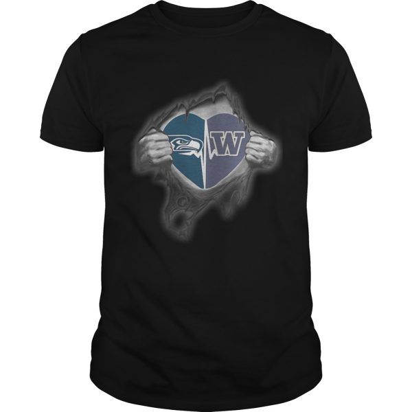 Seahawks Huskies Its in my heart inside me shirt