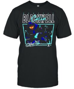 Seattle Kraken Colin Blackwell cage signature shirt 1