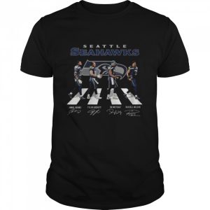 Seattle Seahawks Abbey Road signatures 2022 shirt