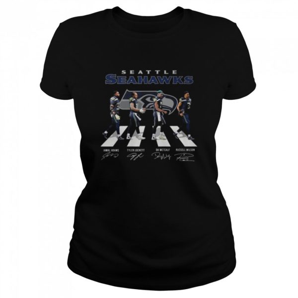Seattle Seahawks Abbey Road signatures 2022 shirt