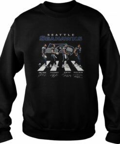 Seattle Seahawks Abbey Road signatures 2022 shirt 4