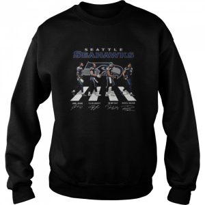 Seattle Seahawks Abbey Road signatures 2022 shirt 4