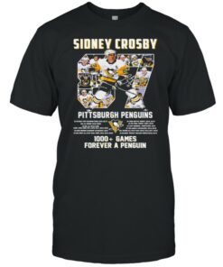 Sidney Crosby 87 Pittsburgh Penguins 1000 Games Forever A Penguin shirt 1