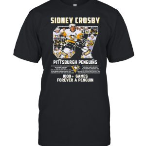 Sidney Crosby 87 Pittsburgh Penguins 1000 Games Forever A Penguin shirt