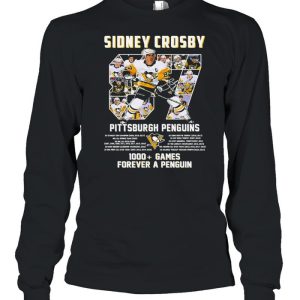 Sidney Crosby 87 Pittsburgh Penguins 1000 Games Forever A Penguin shirt 3