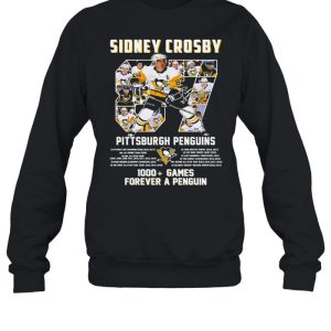 Sidney Crosby 87 Pittsburgh Penguins 1000 Games Forever A Penguin shirt 4