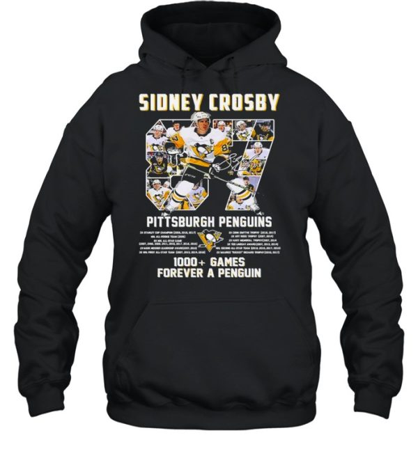 Sidney Crosby 87 Pittsburgh Penguins 1000 Games Forever A Penguin shirt