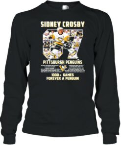 Sidney Crosby Pittsburgh Penguins 1000+ Games forever a penguin signature shirt 2 Sidney Crosby Pittsburgh Penguins 1000 Games forever a penguin signature shirt 3