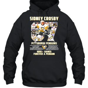 Sidney Crosby Pittsburgh Penguins 1000 Games forever a penguin signature shirt 5