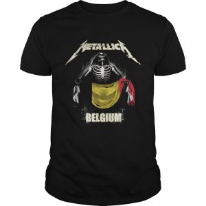 Skeleton Metallica Belgium Flag shirt