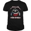 Skeleton Metallica Czech Republic Flag shirt
