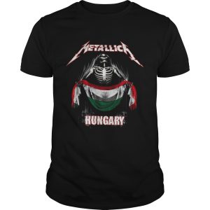 Skeleton Metallica Hungary Flag shirt