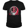 Skull Boston red sox logo shirt