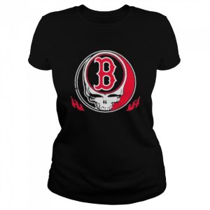 Skull Boston red sox logo shirt