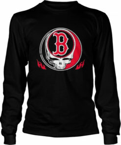 Skull Boston red sox logo shirt 3
