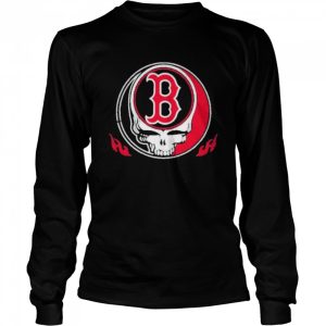 Skull Boston red sox logo shirt 3