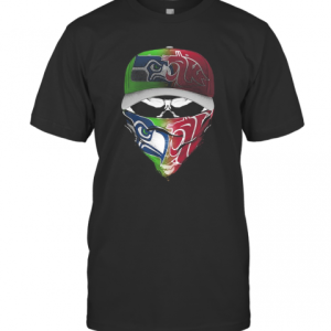 Skull Mask Seattle Seahawks And Washington State Cougars T-Shirt