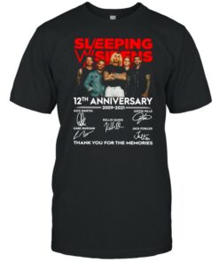 Sleeping Sirens 12th Anniversary 2009 2021 Thank You For The Memories T shirt 1