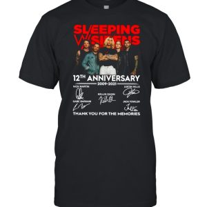 Sleeping Sirens 12th Anniversary 2009-2021 Thank You For The Memories T-shirt